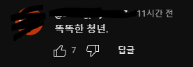 똑똑한 청년 댓글